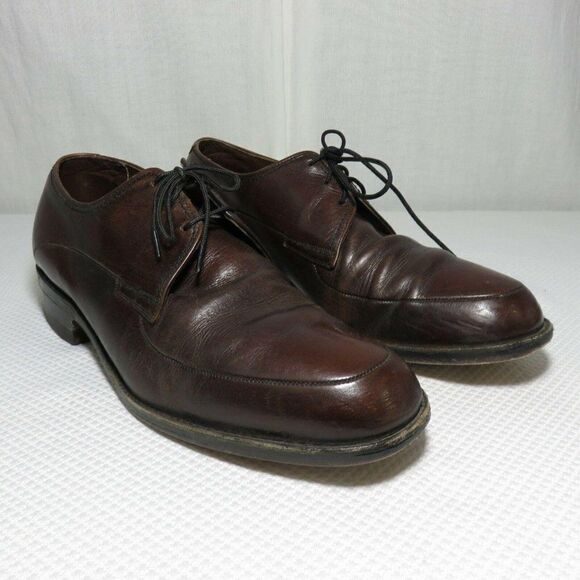 Freeman Free-Flex Mens Dress Oxford Shoes Size 8 EE Extra Wide Brown Leather main image 9